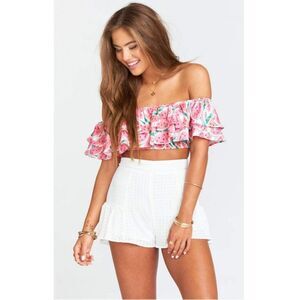 Show Me Your Mumu 'Skippy' Shorts ~ White Picnic
